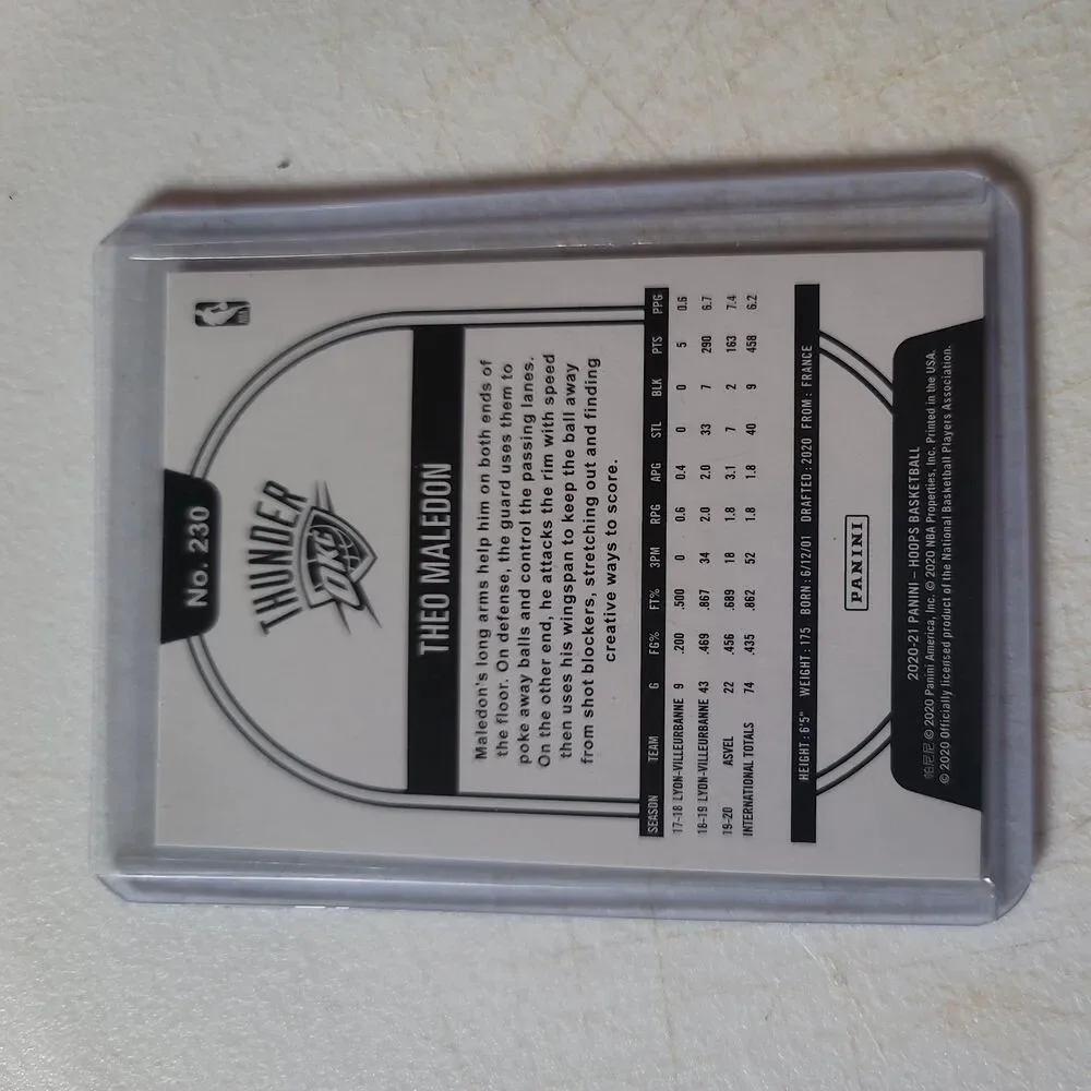 2020-21 Panini NBA Hoops - Théo Maledon #230 Silver /199 (RC)